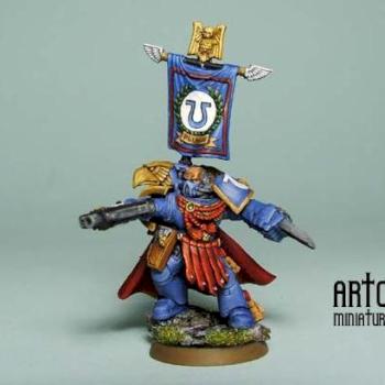 Ultramarines Commander by artcoven