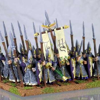 My completed spearmen unit by popatachi