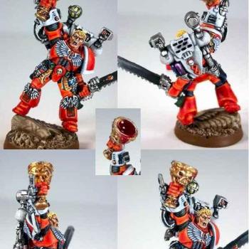 Blood Angel Sanguinary Hight Priest by thecheesefactory