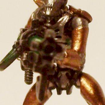 Necron warrior end of barrel detail by Shua Zane