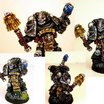 New Space Marine Chaplain with helmet by thecheesefactory
