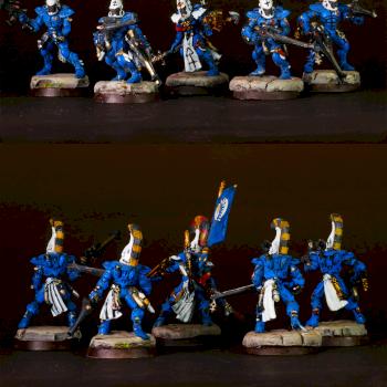 Eldar (Aeldari) Dire Avengers by kamiskaminski