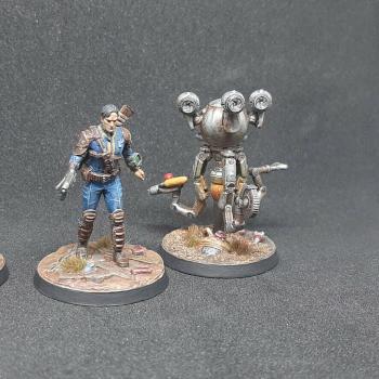 Fallout wasteland warfare: lone survivor, dogmeat & codsworth by Andriucha