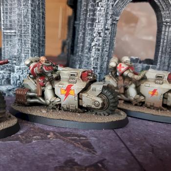 Warhammer 40k White Scars Primaris Outriders by dogparry