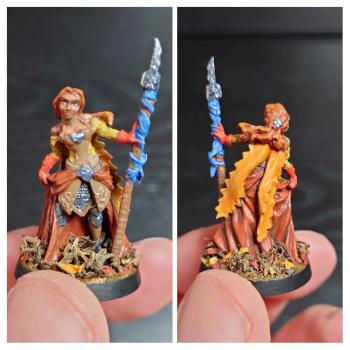Half-elf sorcerer, Devona (Reaper Bones) by Returnip