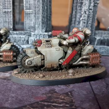Warhammer 40k White Scars Primaris Outriders by dogparry