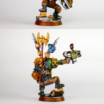 Bad Moons' Ork 'Ard Boyz Nob – Mozdreg “Pigface” by kamiskaminski