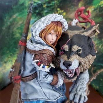 Girl & Wolf by Sgt. Rock