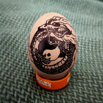 Ouroboros (Uroboros) Serpent Easter Egg by kamiskaminski