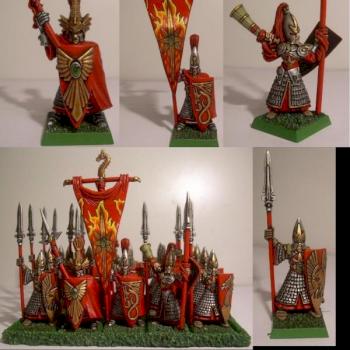 High Elf Spearmen by Paulo Cavalcanti