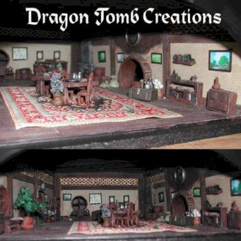 Hobbit Hole Diorama by DragonTombCreations