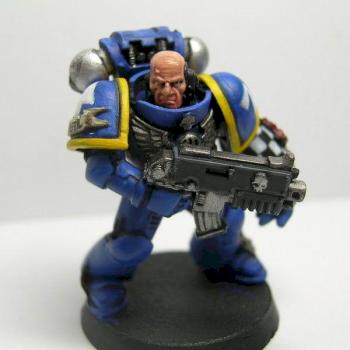Ultramarines Veteran Sgt. by Warcrier