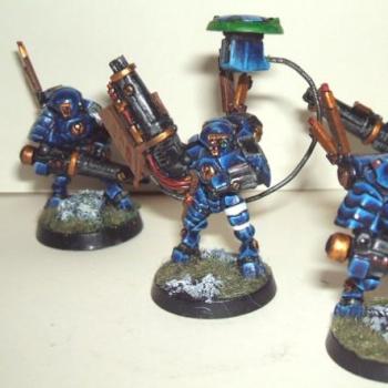 Tau XV15 Foxtrot Blue by weaponzero