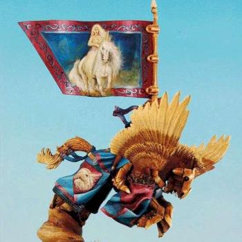 WARHAMMER Brtonnian Hero on Pegasus by rene