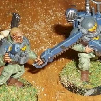 Sergeant and trooper with vox caster by dreadful tom