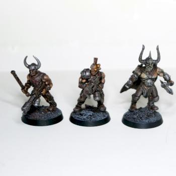Traitor Guard Company Command Squad of Khorne by clive_is_great
