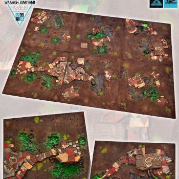 WAAAGH MODULAR 72x48 ORK'S HORDEBOARD details+ by studiolevel