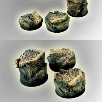 Celtic Ruins round basae 25mm by rene