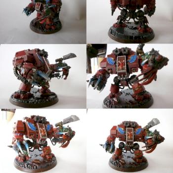 Space marines: Blood Angels Furioso Dreadnought with disjunctive ork by cybran