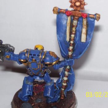Space marine standard bearer by dreadful tom