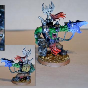 Assault on black reach ork warboss by Puldominiatures