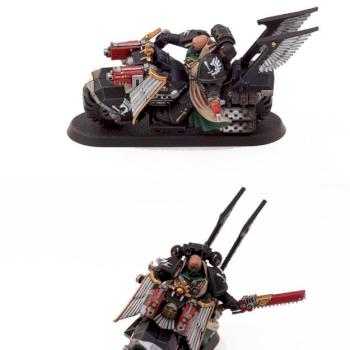 Dark Vengeance Ravenwing Bike Sergeant by Konrad Curze