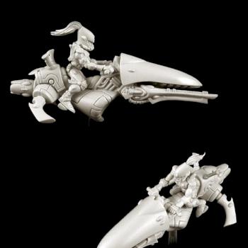 Guardians on jetbikes. Sport style. by Ghost Miniatures