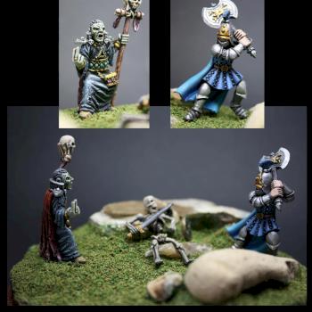 Necro vs knight by Duperat