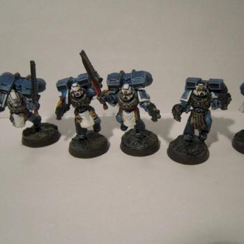 Ultramarines Vanguard squad by The Spanish Painter