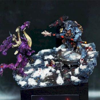 Eldar Wraithblade vs. Njal Stormcaller by dexterzg