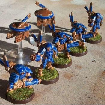 Tau XV15 Stealth Suit Squad by longbow