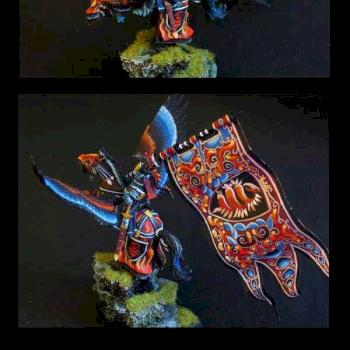 Bretonnia Pegasus Knight by edgeofshadow