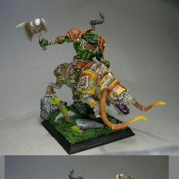orque shaman animiste sur brontops by Lore Nicolas
