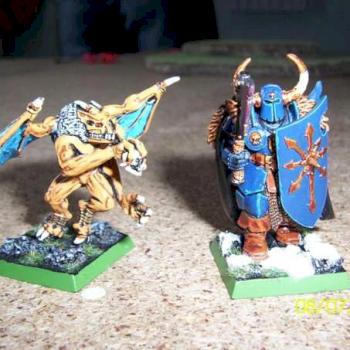 Warrior and Furie of Tzeentch by Quarion