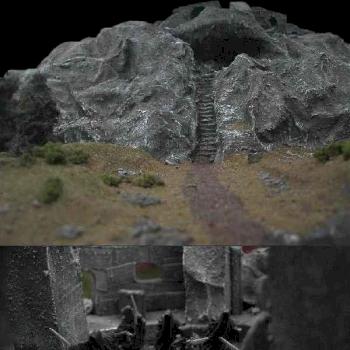 Attack at Weathertop Hill (lord of the rings) by DragonTombCreations