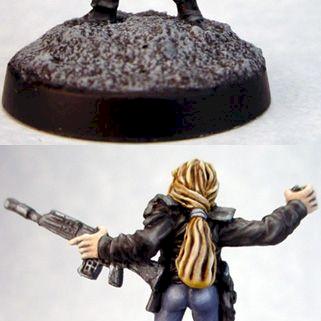 Shadowrun Female Mercenary w/ Assault Rifle by Jubilee