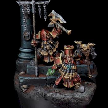 Chaos dwarves by Diddy_Miniatures
