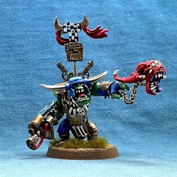 Orks Warboss with Attack Aquig by wargame