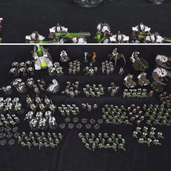 Necron Menotekh complete army by Shi Vral
