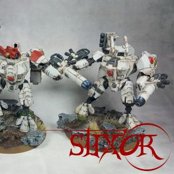 Tau Crisis Battlesuits by stix0r
