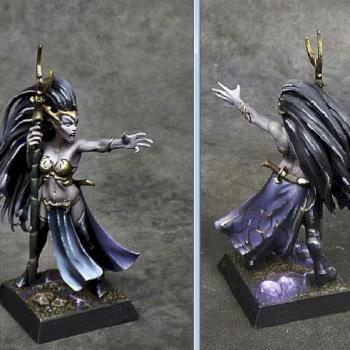 Warhammer Dark Elf Sorceress by Awaken Realms by Maranith