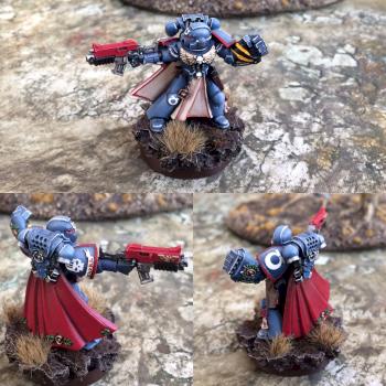 Captain Centos - Ultramarines 3rd Company Captain by grimdarker