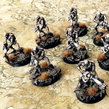 Long Dynasty Necron Warriors by grimdarker