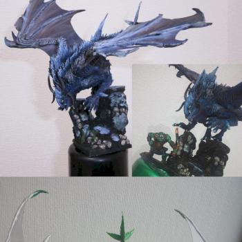 Demonic blue Dragon by tichiro