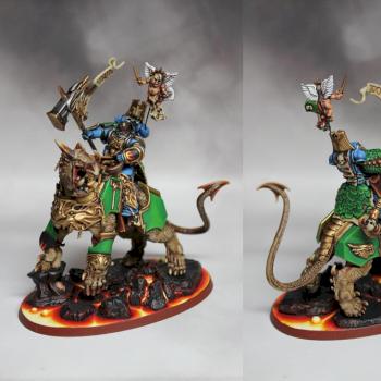 Sigmarine Librarian on Lizard - Salamanders by mick122