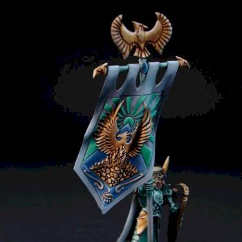 High Elf Standard Bearer by SavageDPainting