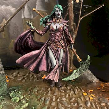 Dark Elf Princess Elaine in the distant post-apocalyptic future. by IreMoon
