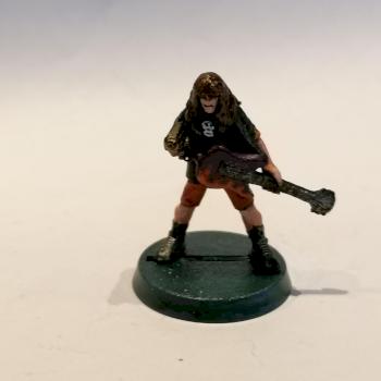 Guitarist Shooting Pistol, Future Skirmish - Rockers by Candlewhisper