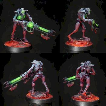 Necron Warrior by Blackchamber