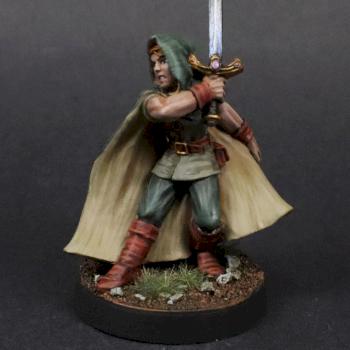 Rebel Miniatures PAINTED Gorm the Ranger 28mm Dark Hold (METAL MINIATURE) by mikecarrero
